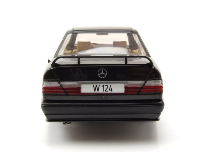 Mercedes W124 Tuning 1986 schwarz metallic Modellauto 1:18 MCG