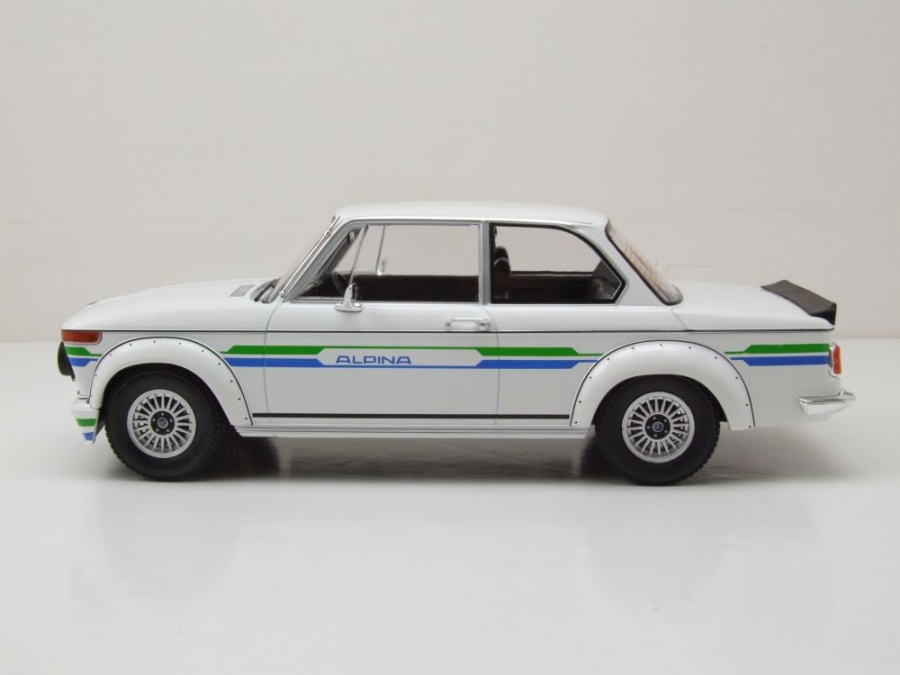 BMW 2002 Alpina 1973 Miniature 1/18 MCG – Blanche, Modèle Collection Métal