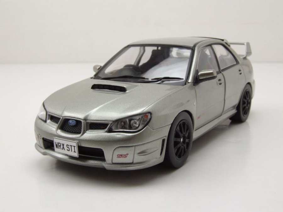 Subaru Impreza WRX STi RHD 2006 dunkelgrau metallic Modellauto 1:24 Whitebox