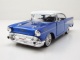 Chevrolet Bel Air Get Low 1957 blau weiß Modellauto 1:24 Motormax