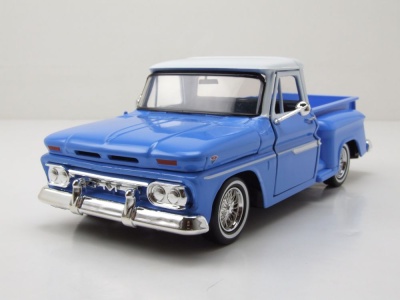 GMC C1000 Pick Up Get Low 1966 blau weiß Modellauto...