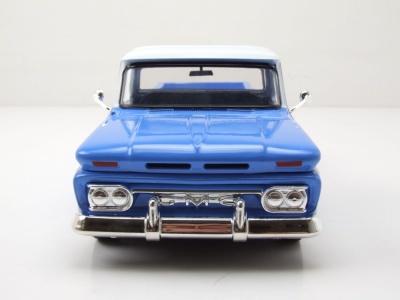 GMC C1000 Pick Up Get Low 1966 blau weiß Modellauto 1:24 Motormax