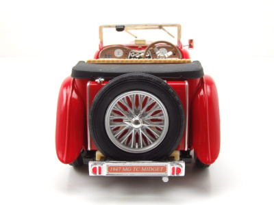 MG TC Midget 1947 rot Modellauto 1:18 Lucky Die Cast