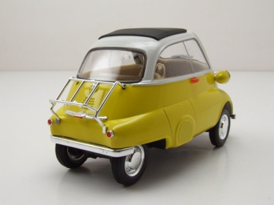 BMW Isetta gelb weiß Modellauto 1:18 Welly