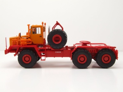 Faun Koloss Zugmaschine orange rot Modellauto 1:43 Premium ClassiXXs