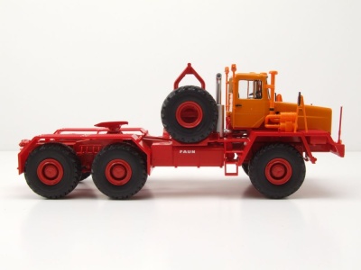 Faun Koloss Zugmaschine orange rot Modellauto 1:43 Premium ClassiXXs