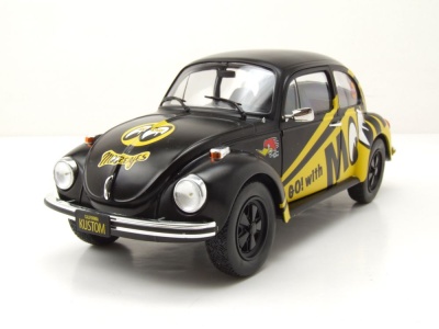 VW Käfer 1303 1974 schwarz gelb GO! with Moon Modellauto 1:18 Solido