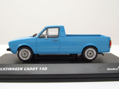 VW Caddy Pick Up 1990 blau Modellauto 1:43 Solido