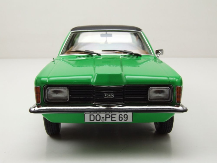 1:18 Ford Taunus GXL 1971 mit Vinyldach grün schwarz KK-Scale diecast