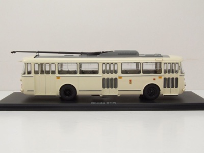 Skoda 9TR Bus BVG Berliner Verkehrsbetriebe beige Modellauto 1:43 Premium ClassiXXs