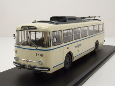 Skoda 9TR Bus Leipziger Verkehrsbetriebe beige Modellauto...