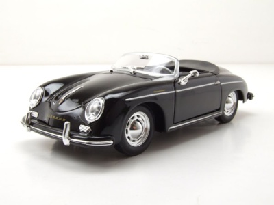 Porsche 356 A Speedster schwarz Modellauto 1:24 Welly