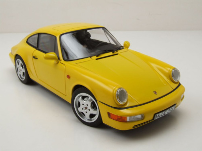 Porsche 911 (964) Carrera 2 1990 gelb Modellauto 1:18 Norev