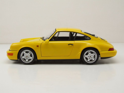Porsche 911 (964) Carrera 2 1992 gelb Modellauto 1:18 Norev