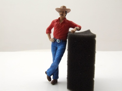 Figur Burt Reynolds Bandit für 1:24 Modelle Cartrix