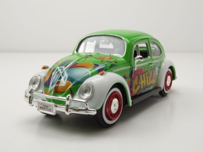 VW Käfer grün weiß Graffiti Modellauto...