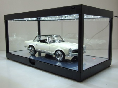 Klarsichtbox Vitrine mit LED-Deckenbeleuchtung und...