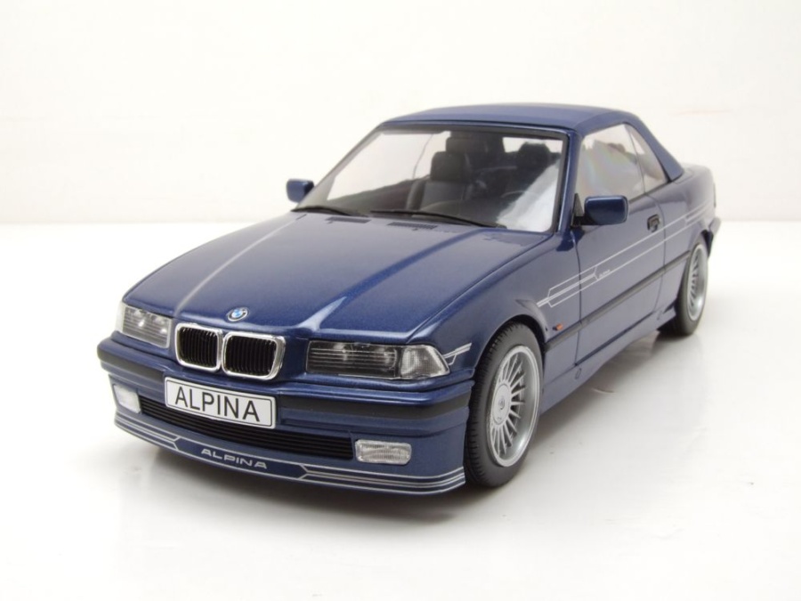 Modellauto BMW Alpina B3 3.2 Cabrio E36 1996 blau metallic 1
