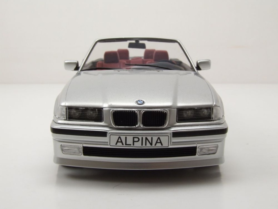 Maquette BMW Alpina B3 3.2 Cabriolet E36 1996 - Échelle 1:18 - Métal Die-cast Couleur Argent - Modèle Collector MCG