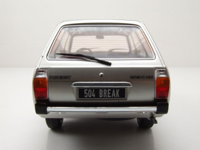 Peugeot 504 Break Kombi 1976 silber Modellauto 1:18 MCG