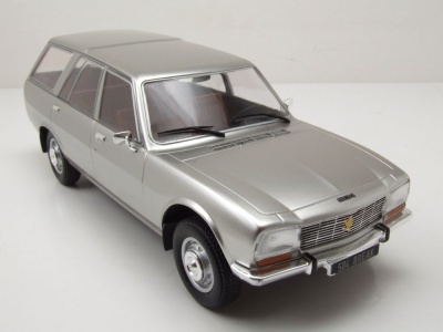 Peugeot 504 Break Kombi 1976 silber Modellauto 1:18 MCG