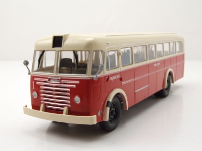Ikarus 60 Bus Cottbusverkehr rot beige Modellauto 1:43 Premium ClassiXXs