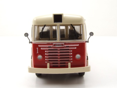 Ikarus 60 Bus Cottbusverkehr rot beige Modellauto 1:43 Premium ClassiXXs