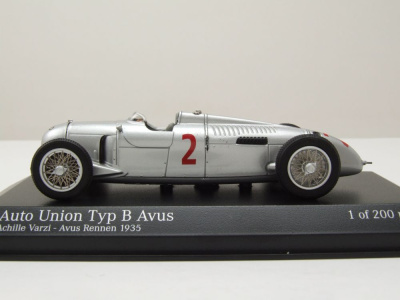 Auto Union Typ B #2 3.Platz Avus Rennen 1935 Achille Varzi Modellauto 1:43 Minichamps