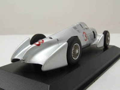 Auto Union Typ B #3 Avus Rennen 1935 silber Hermann zu Leiningen Modellauto 1:43 Minichamps