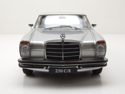 Mercedes 250 C /8 Strichacht Coupe W114 1969 silber Modellauto 1:18 KK Scale