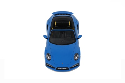 Porsche 911 (992) Turbo S Cabrio 2020 blau Modellauto 1:18 GT Spirit