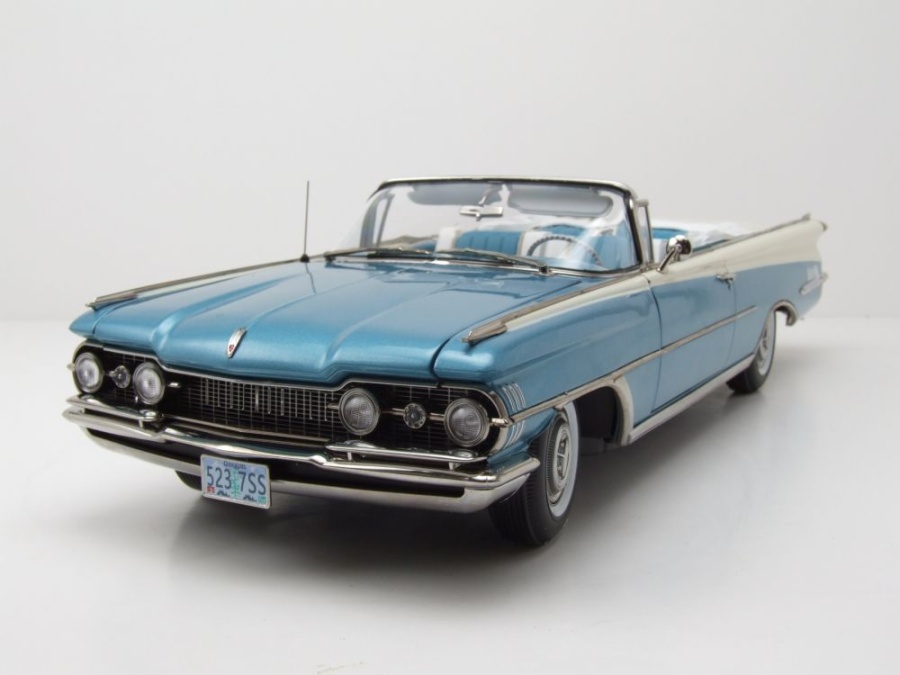Modellauto Oldsmobile 98 Ninety Eight Convertible 1959 hellblau