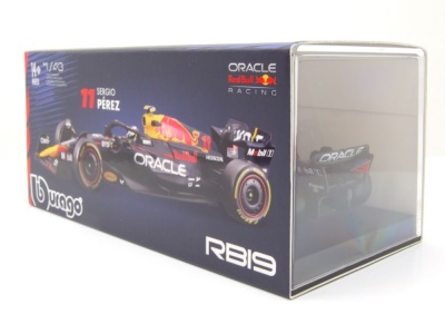 Red Bull Racing RB19 Oracle Formel 1 2023 #11 Perez mit Figur Modellauto 1:43 Bburago