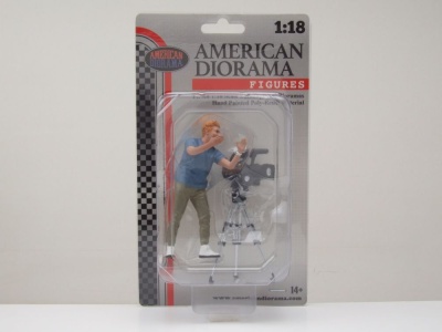 Figur On Air #5 Kameramann Stativ für 1:18 Modelle American Diorama