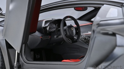 Lamborghini Aventador SVJ 2019 matt schwarz Modellauto 1:18 Autoart