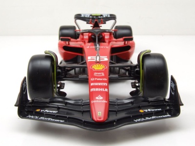 Ferrari SF-23 #55 Formel 1 2023 rot Sainz Modellauto 1:18 Bburago