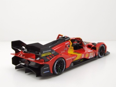 Ferrari 499P #51 Le Mans 2023 rot Guidi Calado Giovinazzi Modellauto 1:24 Bburago