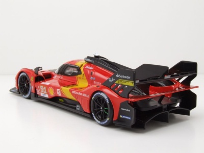 Ferrari 499P #51 Le Mans 2023 rot Guidi Calado Giovinazzi Modellauto 1:24 Bburago