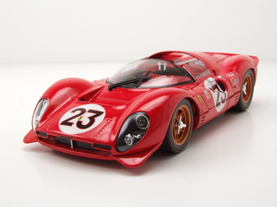 Ferrari 330 P4 #23 Sieger Daytona 1967 rot Bandini Amon Modellauto 1:24 Bburago