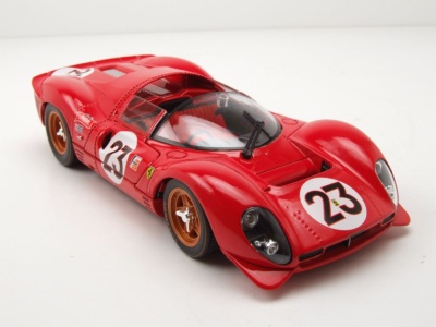Ferrari 330 P4 #23 Sieger Daytona 1967 rot Bandini Amon Modellauto 1:24 Bburago