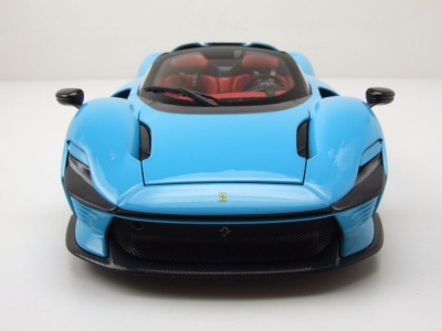 Ferrari Daytona SP3 blau Modellauto 1:18 Bburago Signature