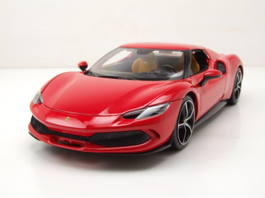 Ferrari 296 GTB rot Modellauto 1:18 Bburago