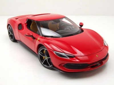 Ferrari 296 GTB rot Modellauto 1:18 Bburago