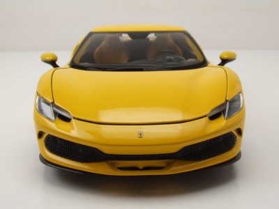 Ferrari 296 GTB gelb Modellauto 1:18 Bburago