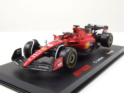 Ferrari SF-23 #16 Formel 1 2023 rot Leclerc mit Helm...