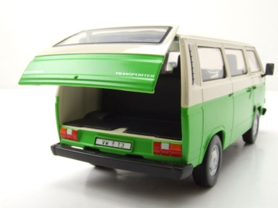 VW T3 Bus grün beige Modellauto 1:24 Motormax