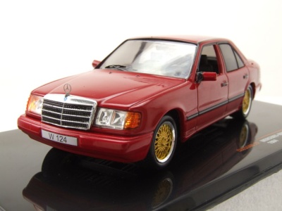 Mercedes 300 E W124 1984 dunkelrot Modellauto 1:43 ixo...