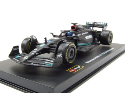 Mercedes AMG W14 E Formel 1 2023 #63 Russell mit Figur...