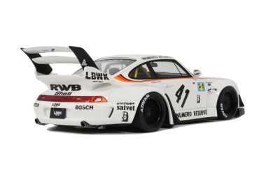 RWB Porsche 911 Bodykit Kato-San weiß Modellauto...