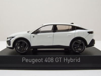 Peugeot 408 GT Hybrid 2023 weiß Modellauto 1:43 Norev
